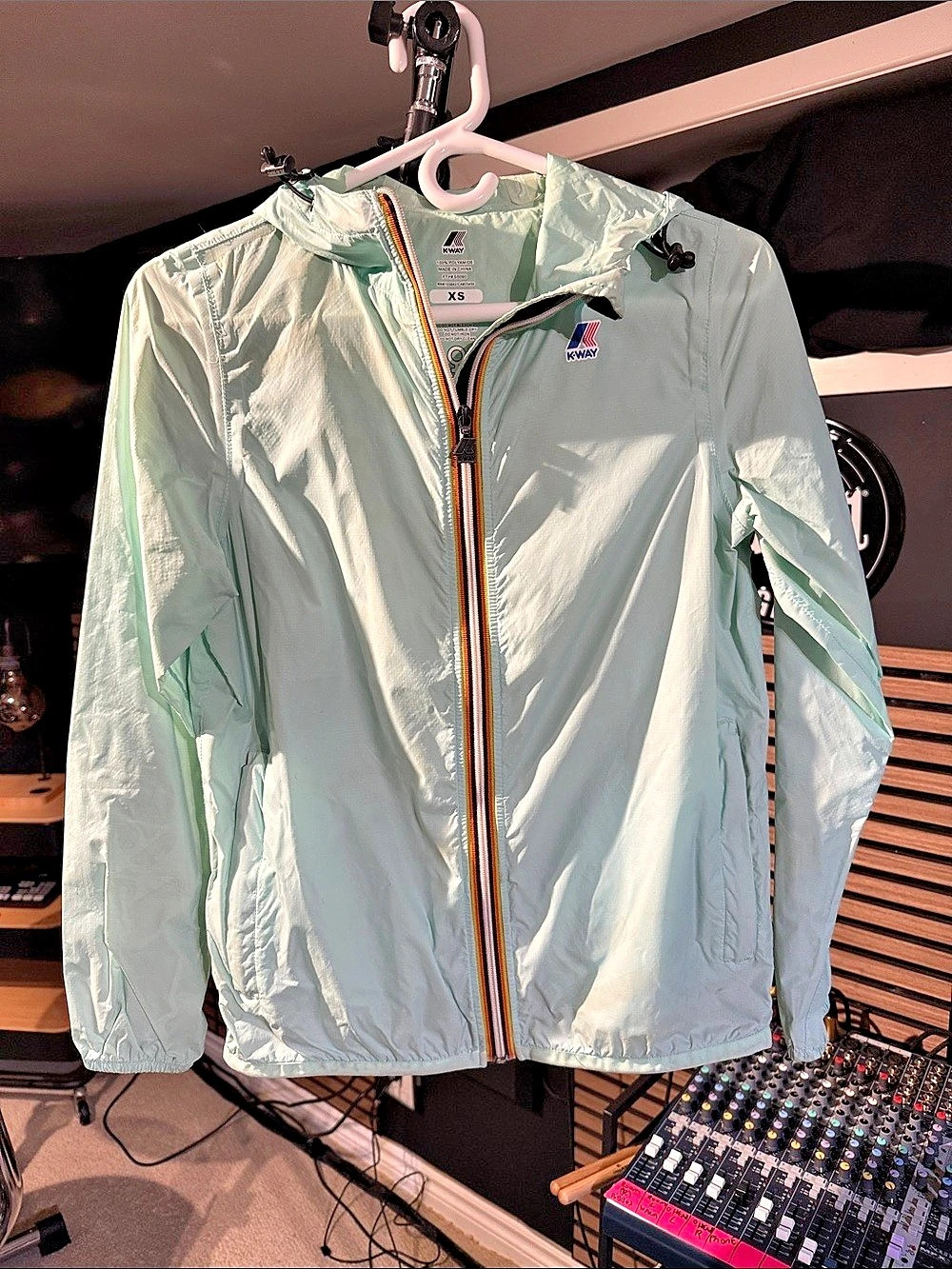 K-Way Le Vrai Claude Lightweight Windbreaker Green XS